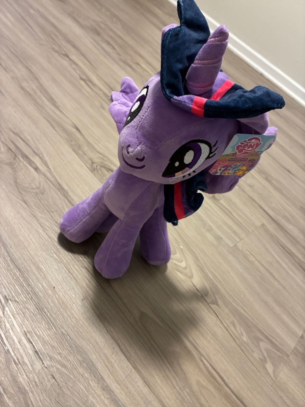 My Little Pony Purple Twilight Sparkle Plush with Navy and Pink Mane